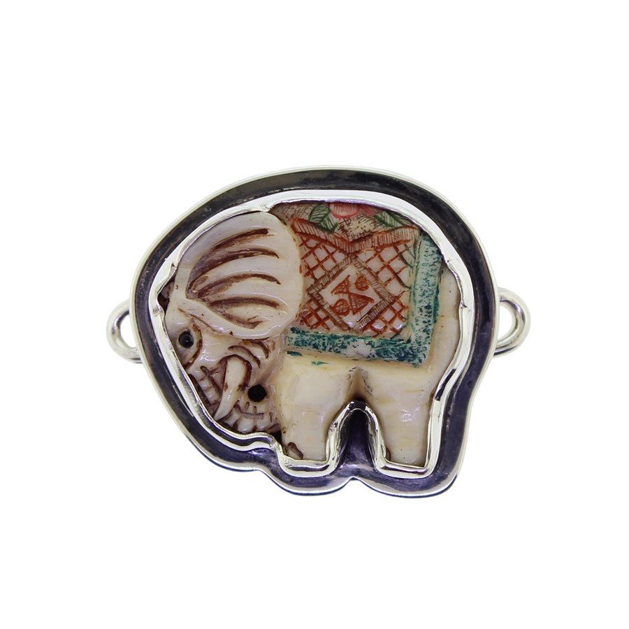 Tabra Bone Elephant Charm