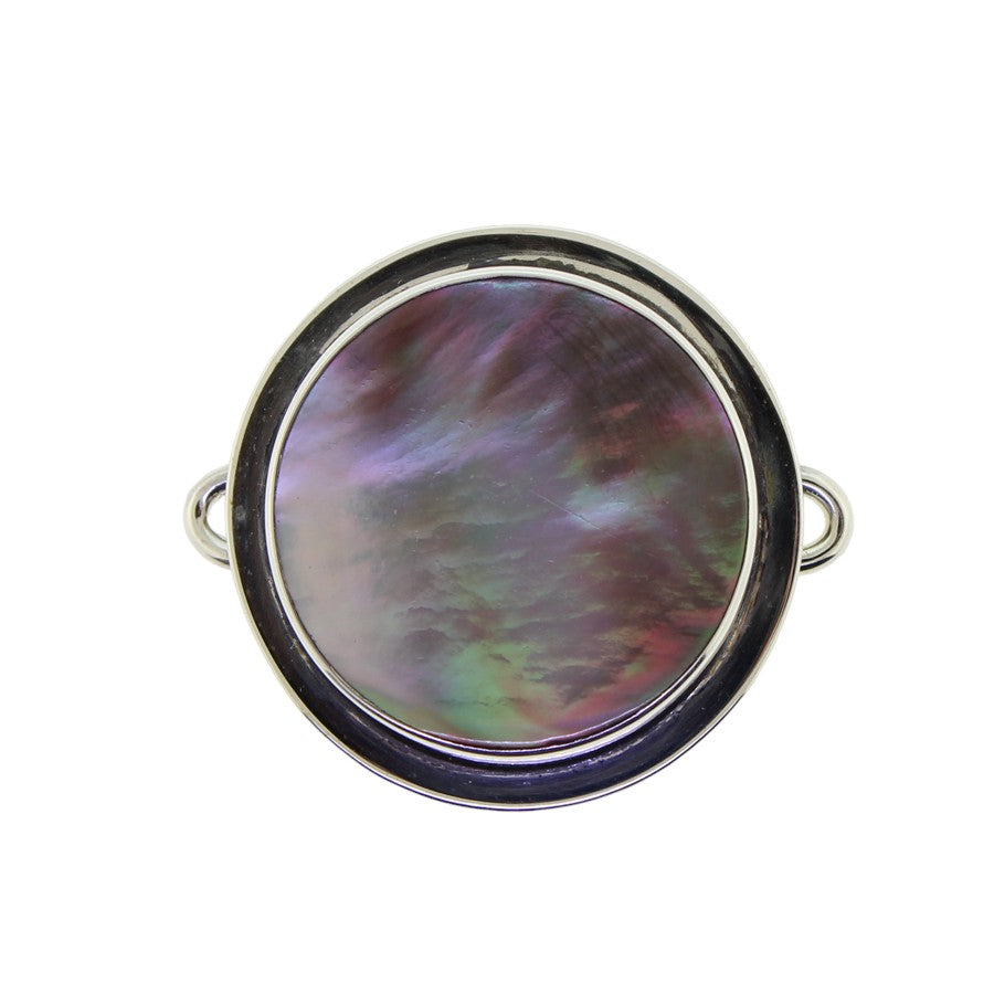 Tabra Mother of Pearl Round Charm Small