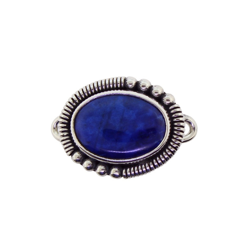 Tabra Lapis Lazuli Coil Bezel Charm J36G