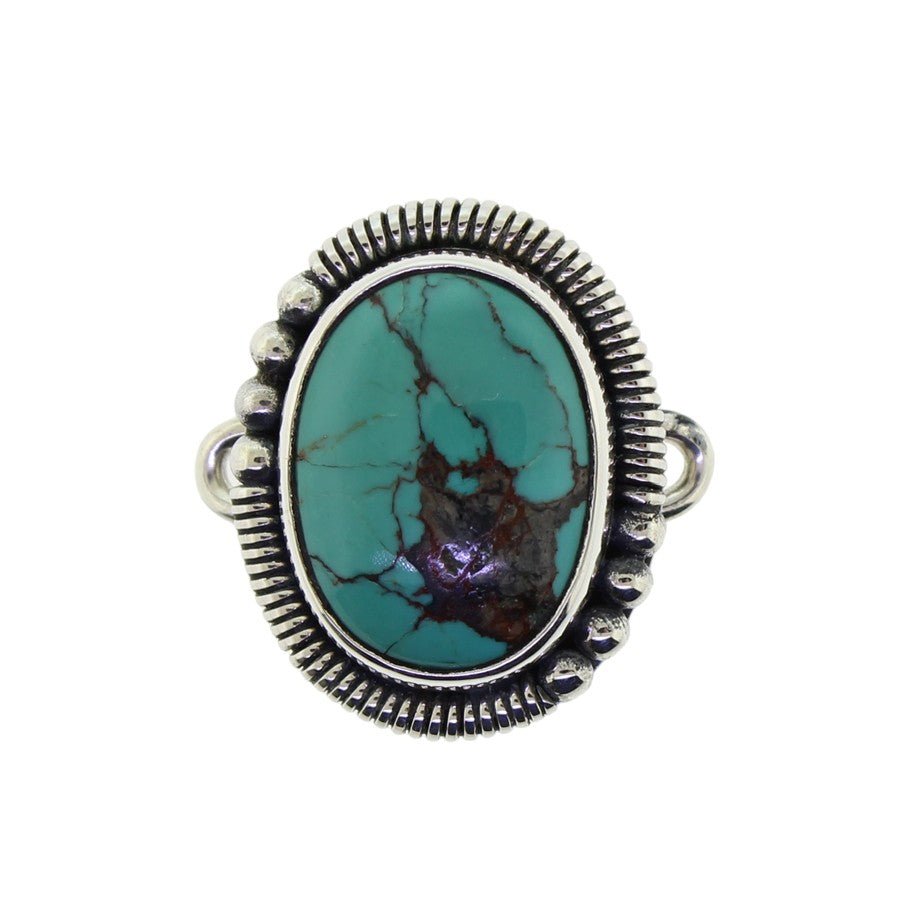 Tabra Turquoise Coil Bezel Charm 50Y