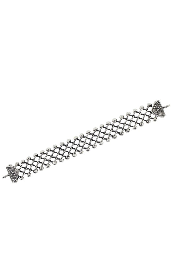 Tabra Connector Bracelet Chain-Silver Narrow Open Link CBR37