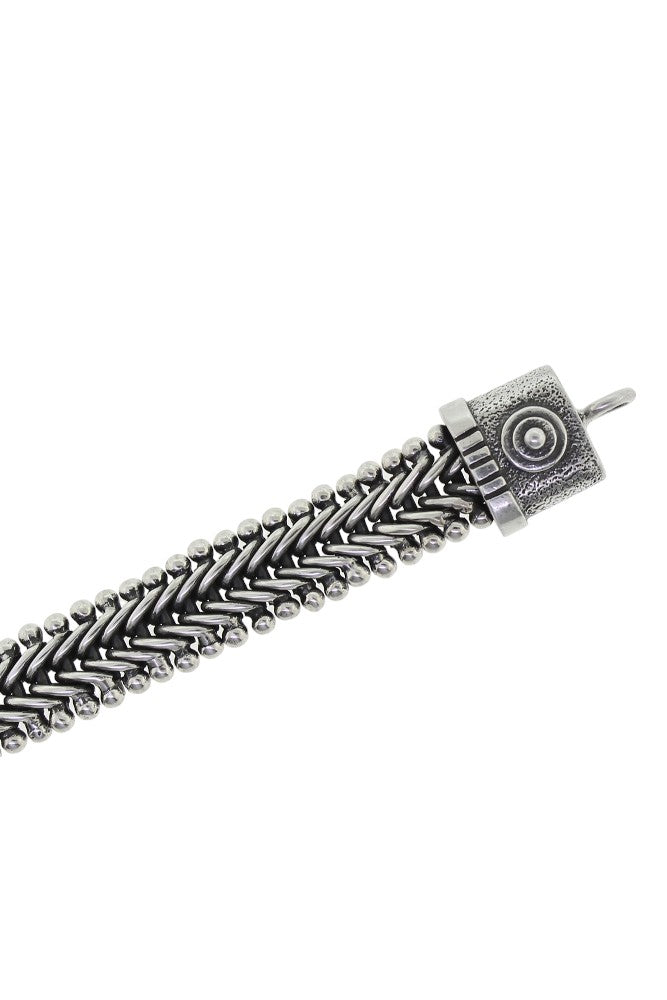 Tabra Connector Bracelet Chain-Silver V-Mesh CBR02