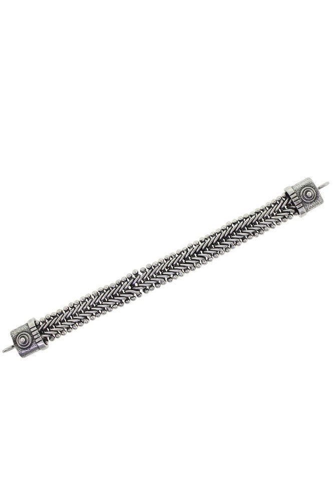 Tabra Connector Bracelet Chain-Silver V-Mesh CBR02