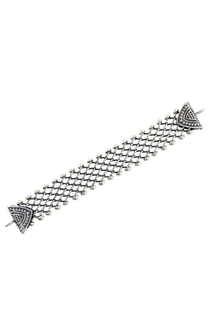 Tabra Connector Bracelet Chain-Silver Wide Open Link CBR29
