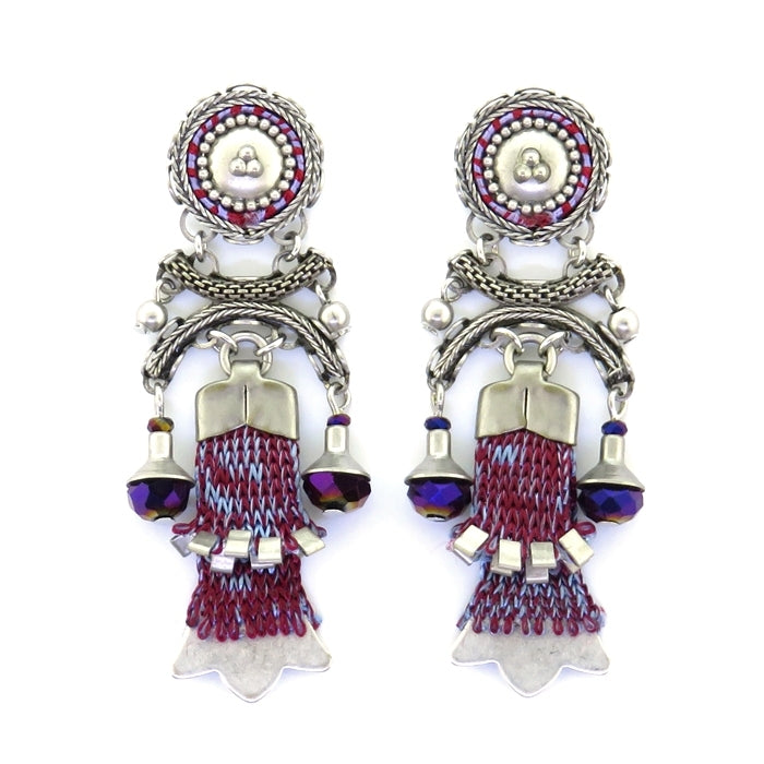 Ayala Bar Deep Purple Earrings 11H1615 Fall 2021 Artfully Adorned