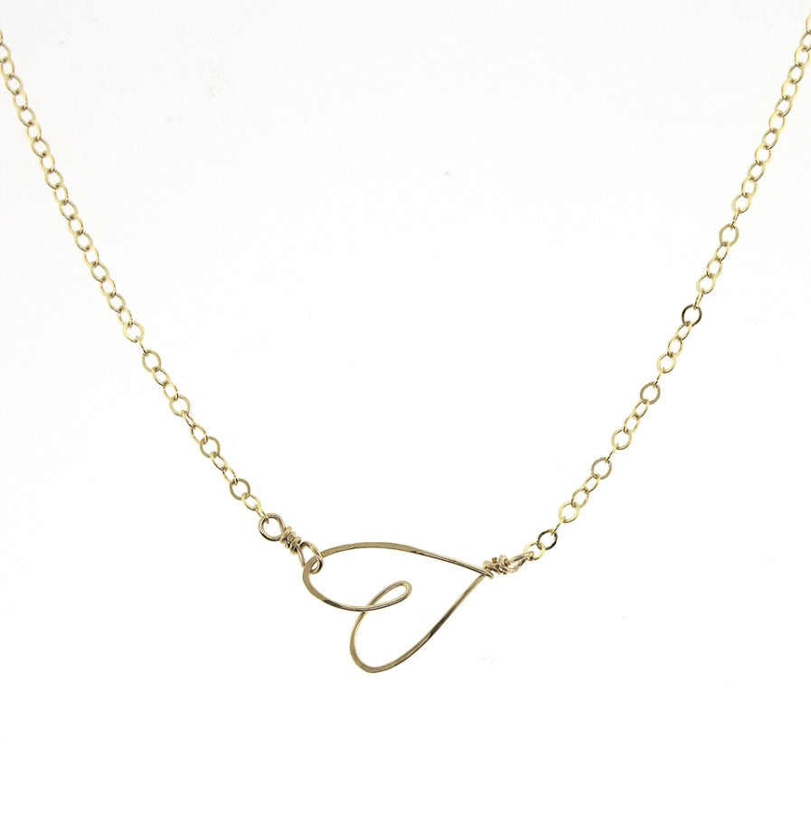 Beth Jewelry Tiny Heart Necklace 14 Kt. Gold Filled