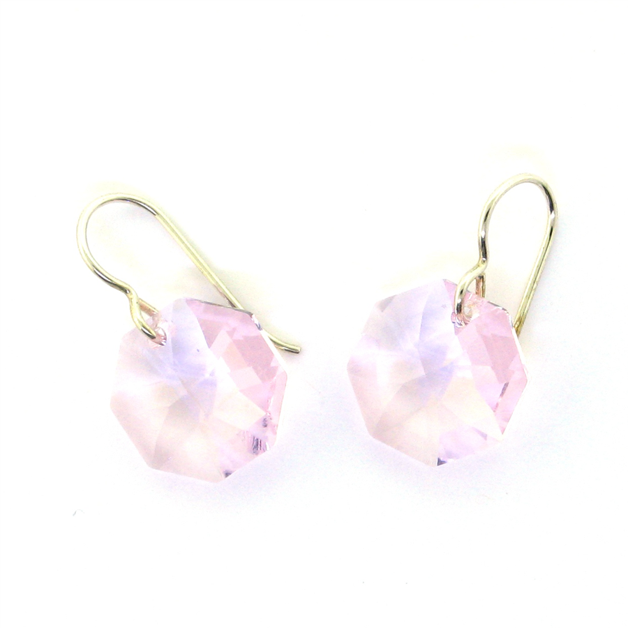 Christina Anastasia Pink Moons Swarovski Crystal Earrings