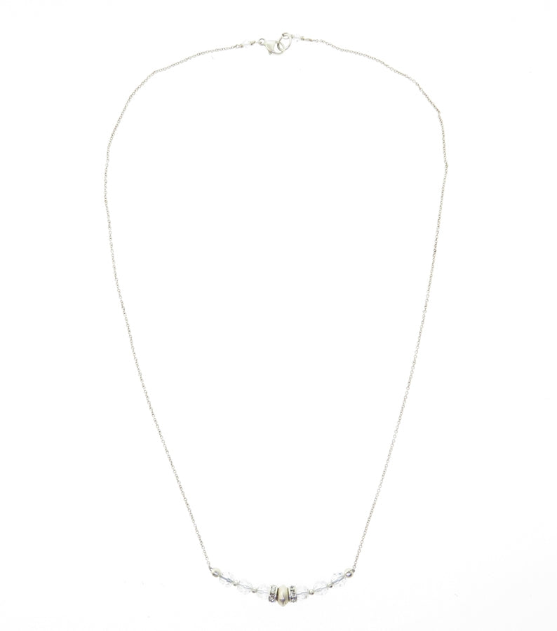 Christina Anastasia Petite Swarovski Clear Crystal Necklace