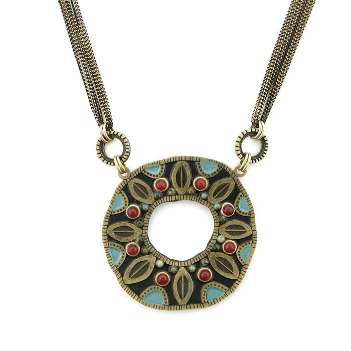 Michal Golan Earth Collection Round Pendant Necklace