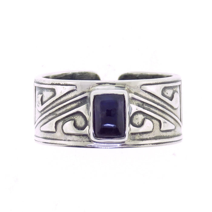 Tabra Amethyst Aztec Rectangle Ring
