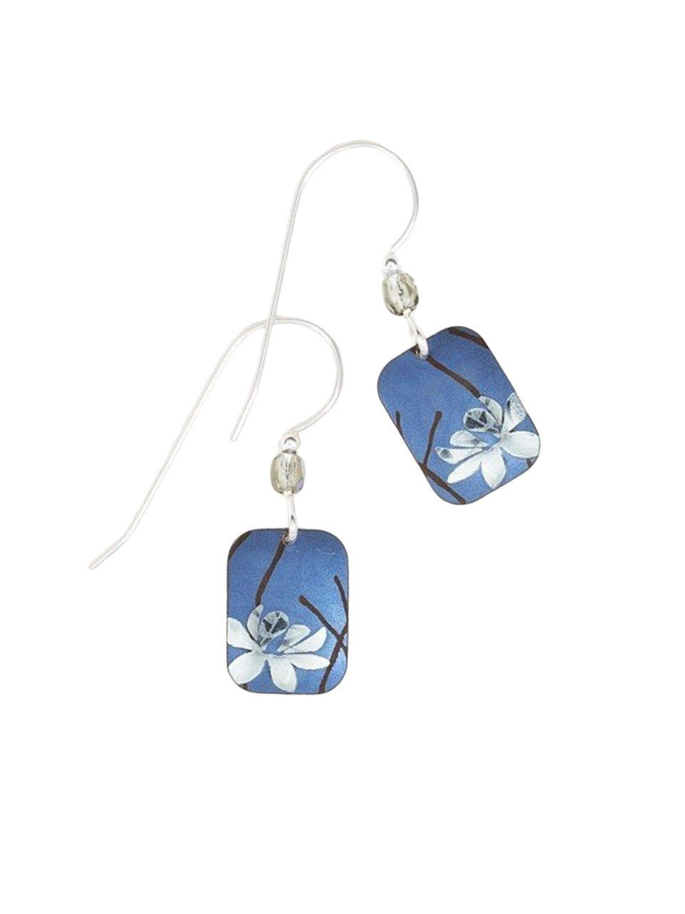 Holly Yashi Blooming Lotus Earrings Blue