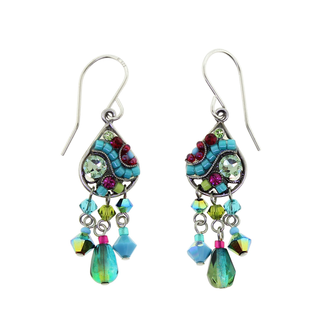 Firefly Jewelry Mosaic Earrings Teal