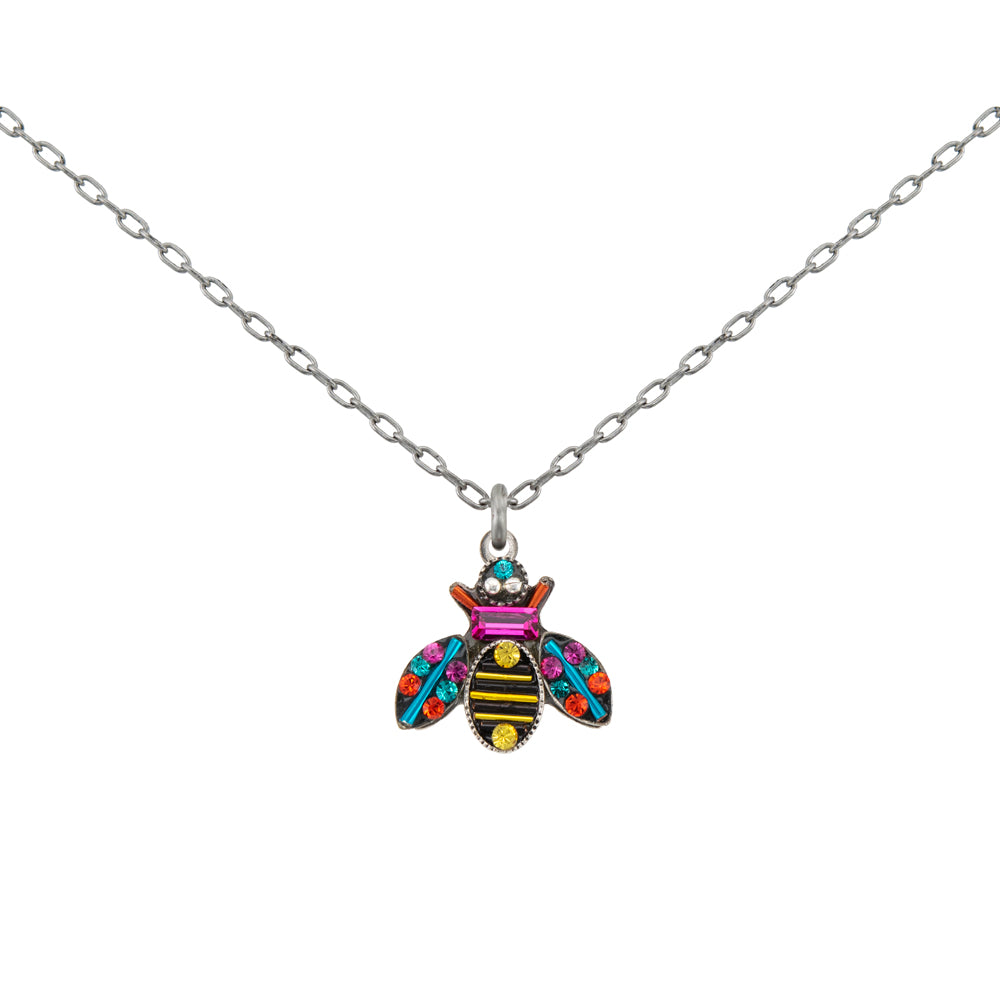 Firefly Jewelry Queen Bee Necklace Multi Color