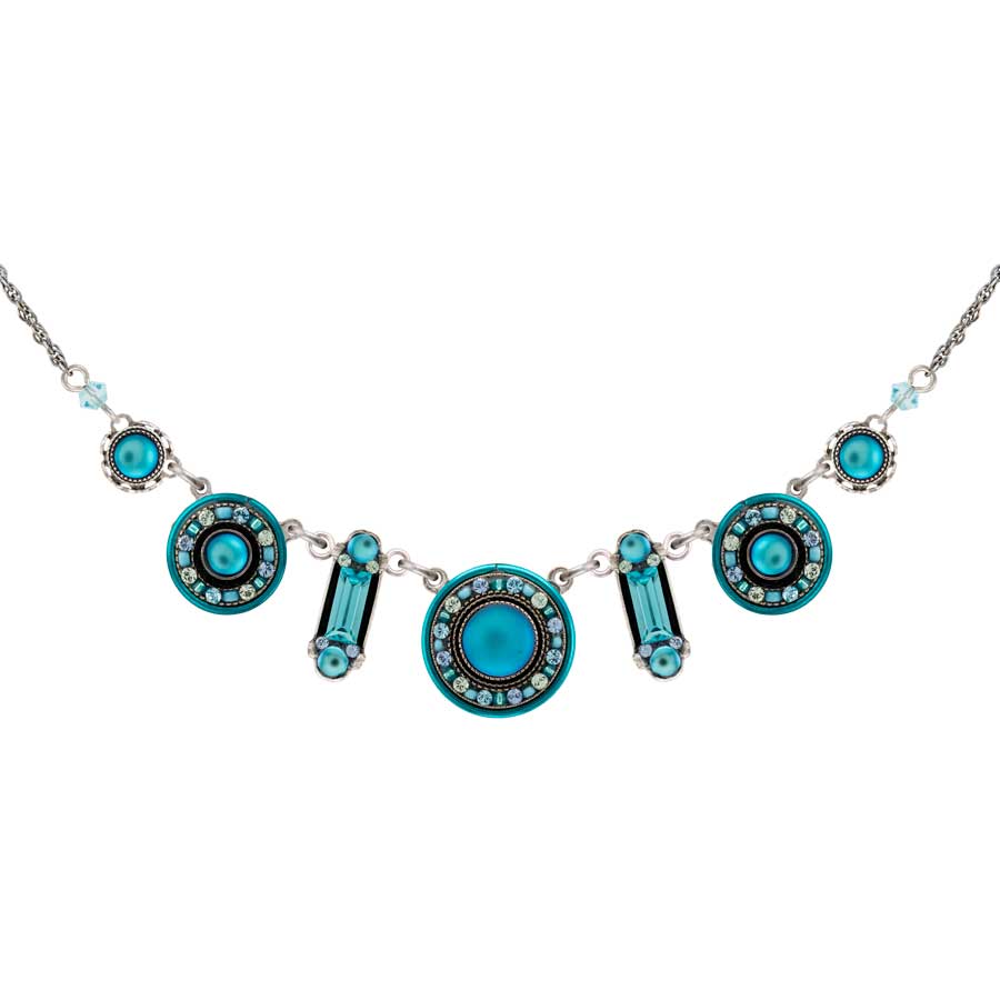 Firefly Jewelry La Dolce Vita Mix Necklace Moonlight Light Blue