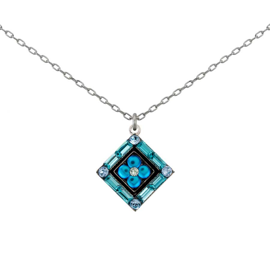 Firefly Jewelry La Dolce Vita Diamond Necklace Moonlight Light Blue