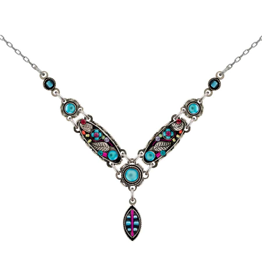 Firefly Jewelry Botanical Y Necklace Multicolor