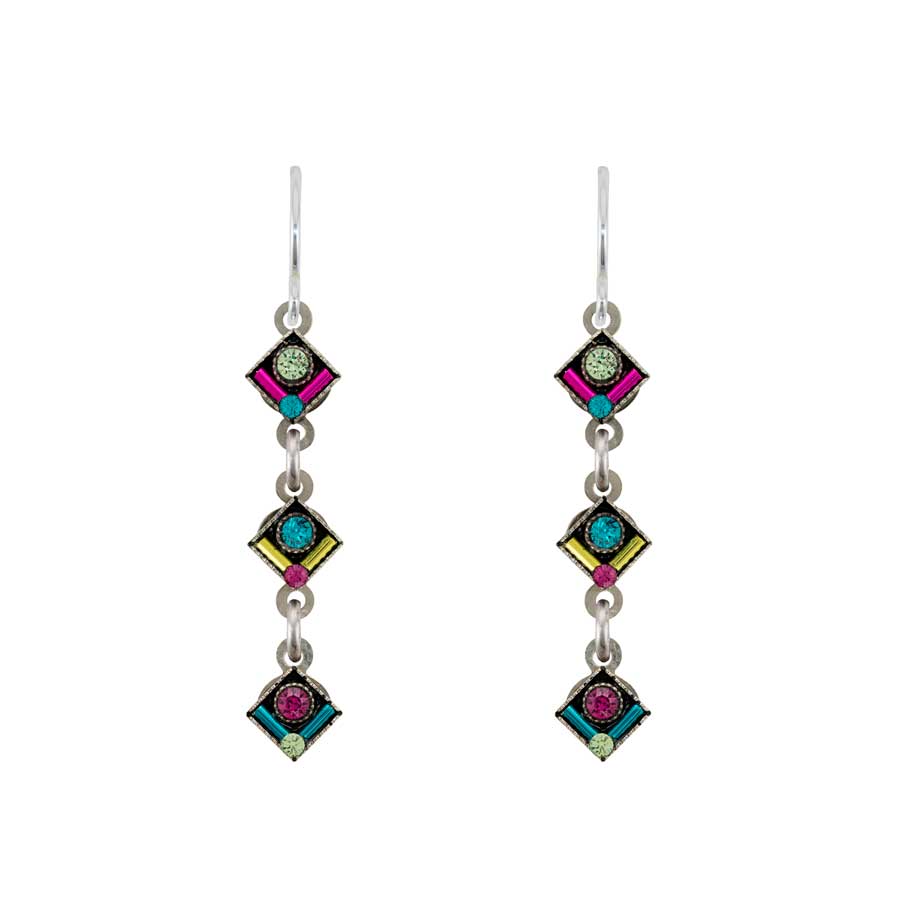 Firefly Jewelry Geometric Linear Earrings Multicolor