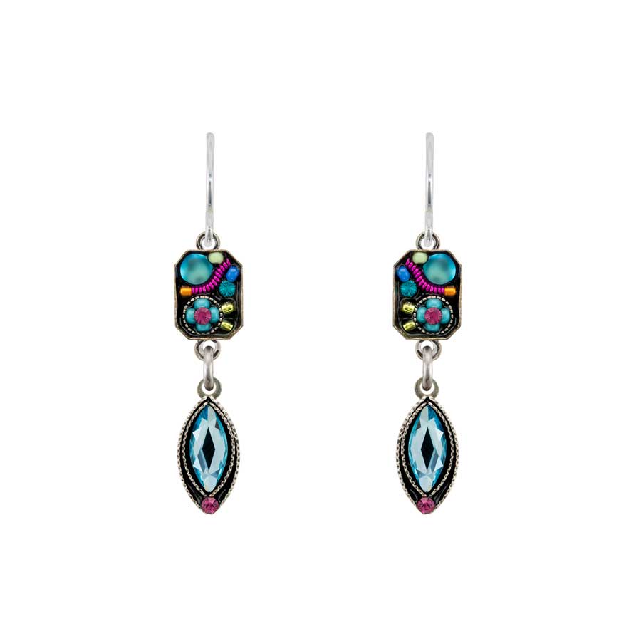 Firefly Jewelry Botanical 2 Tier Earrings Multicolor