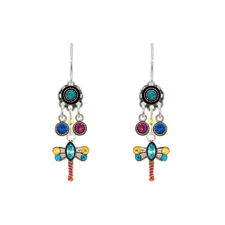 Firefly Jewelry Dragonfly Dangle Earrings Multicolor