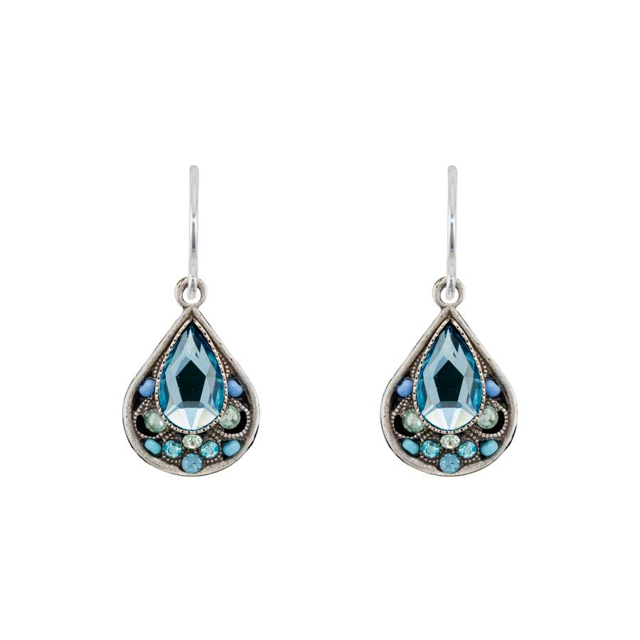 Firefly Jewelry Filigree Small Drop Earrings Aqua