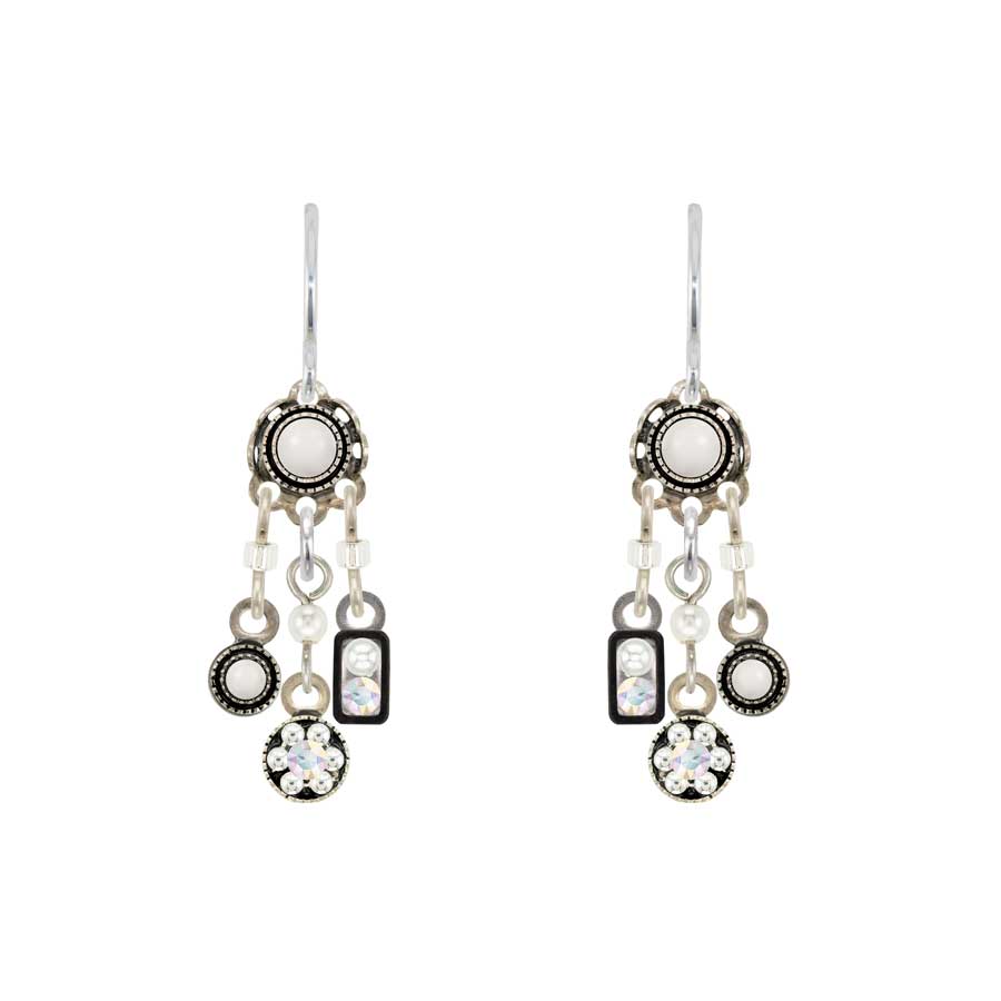 Firefly Jewelry Delicate Mosaic Earrings White Pearl #2