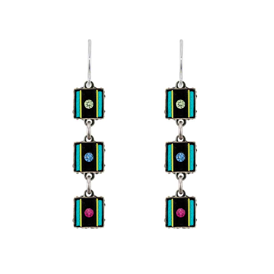 Firefly Jewelry Architectural Linear Earrings Multicolor