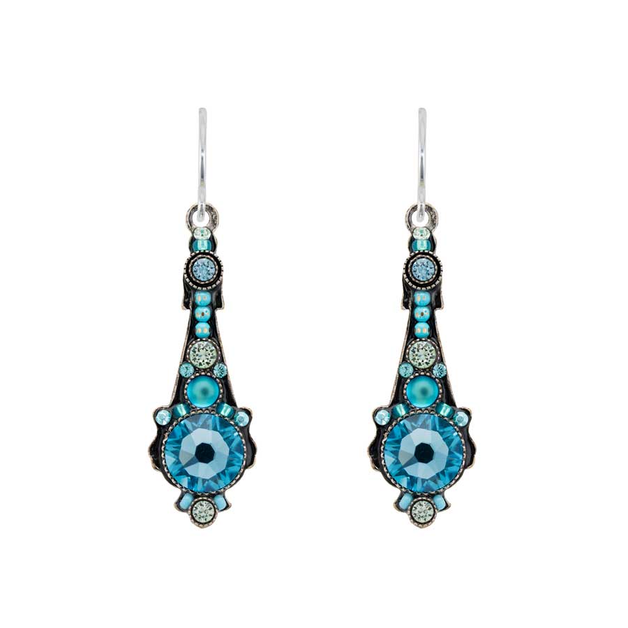 Firefly Jewelry Long Drop Earrings Aqua