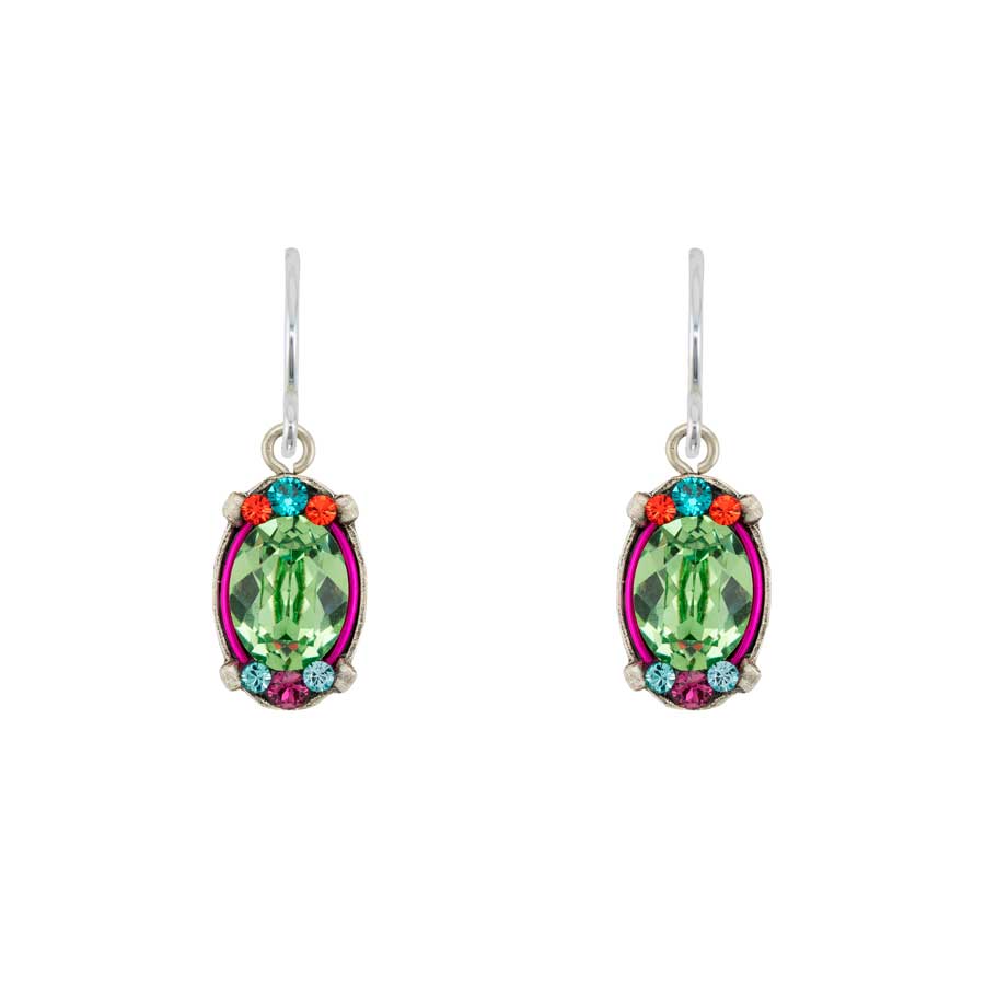 Firefly Jewelry Geometric Oval Earrings Multicolor