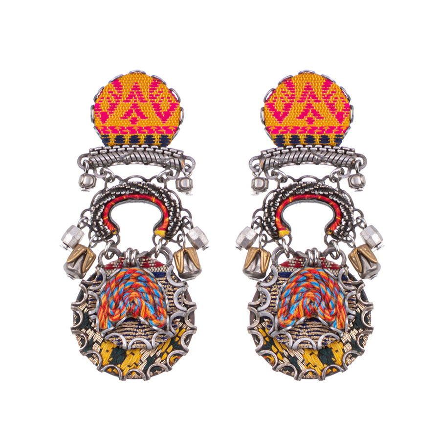 Ayala Bar Embroidered Dream Valo Earrings H2033