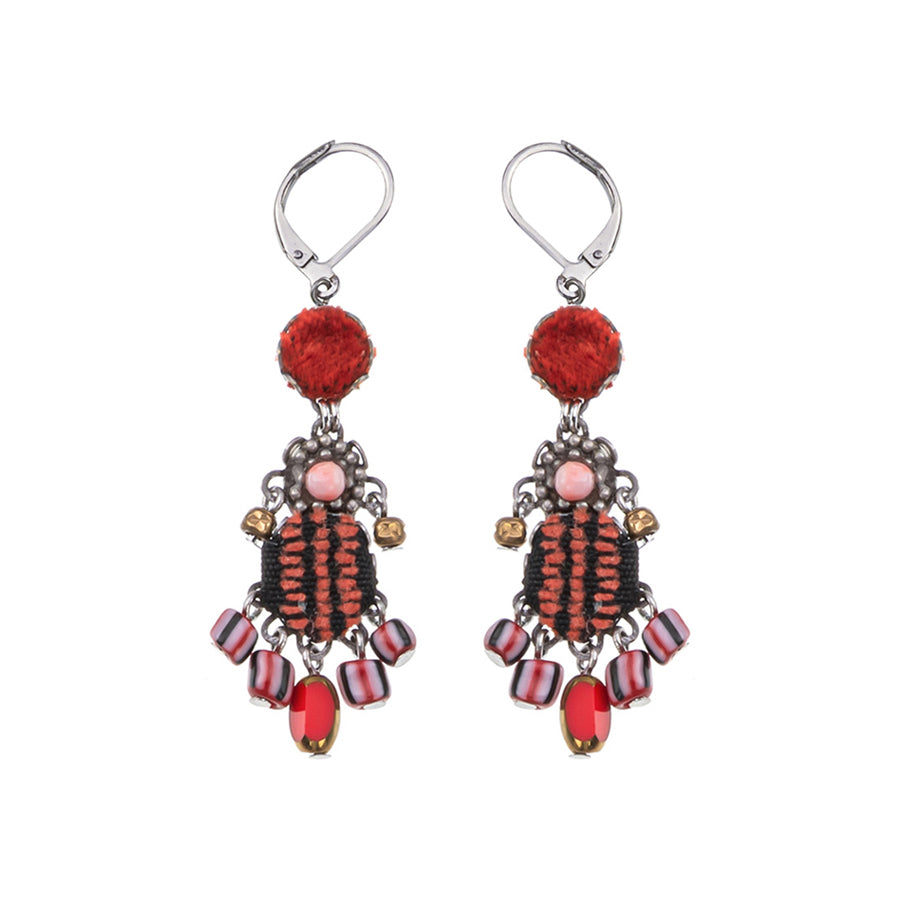 Ayala Bar Crimson Fire Feu Earrings H2480H