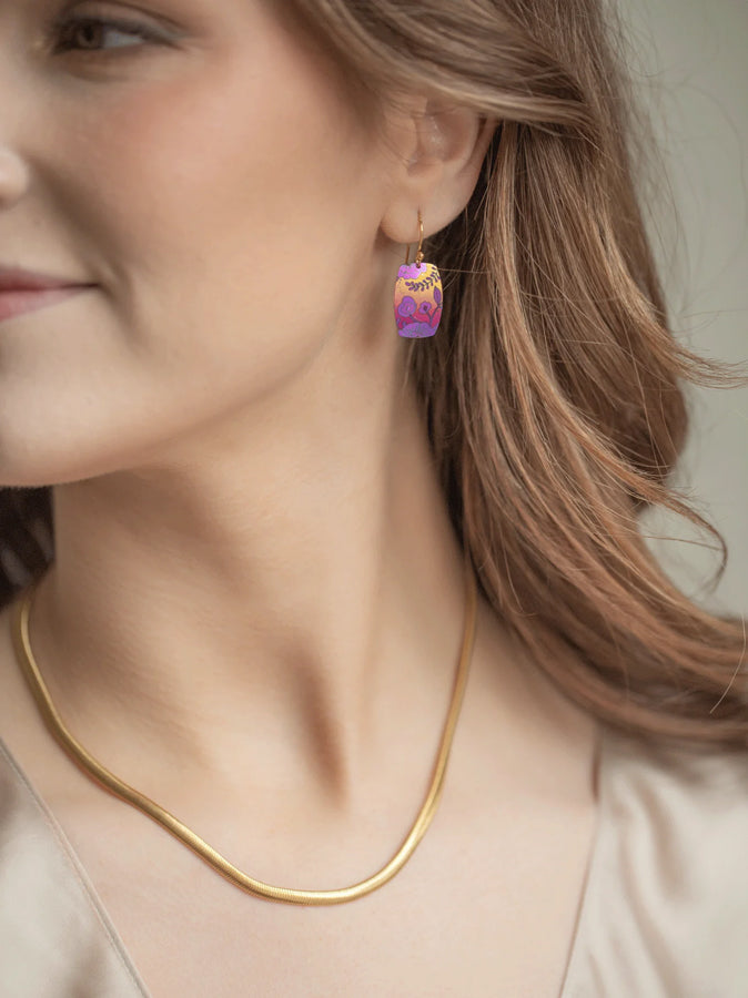 Holly Yashi Forever Fleur Pink Mist Earrings