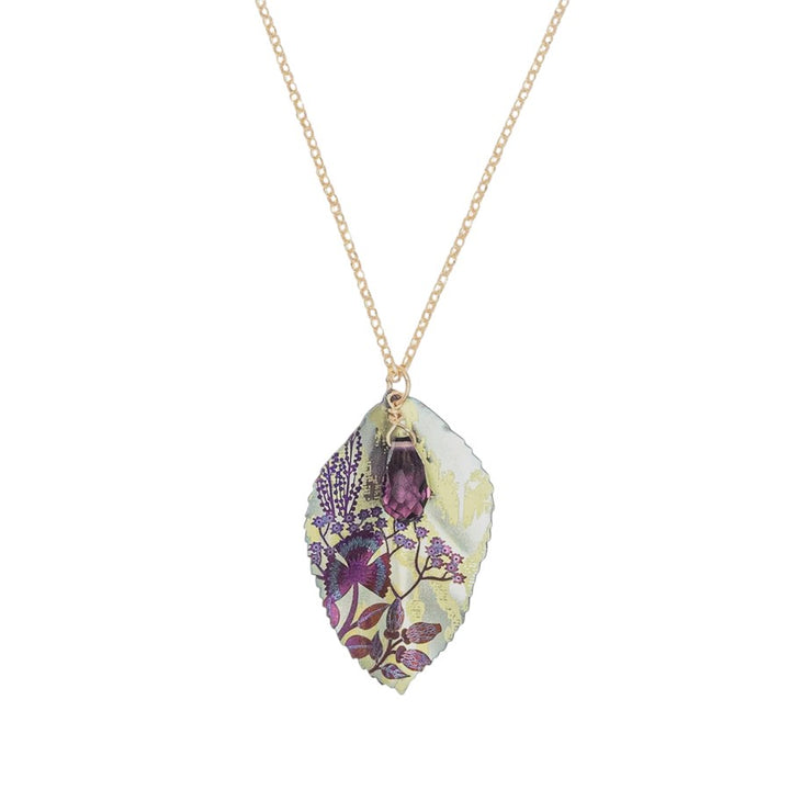 Holly Yashi Blooming Elm Necklace Sage