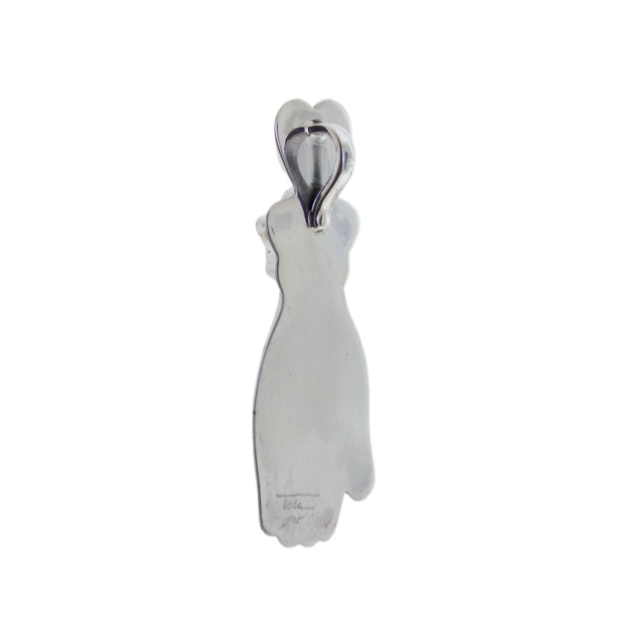 Tabra Bone Hand Star Pendant Onyx Turquoise