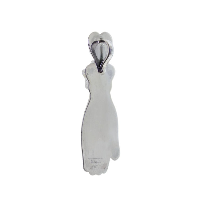 Tabra Bone Hand Star Pendant Onyx Turquoise