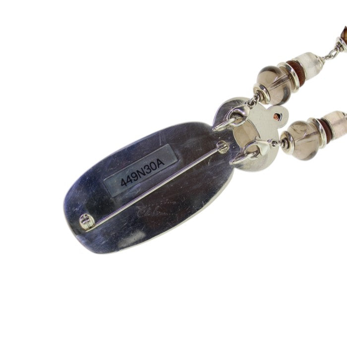 Tabra Rare Vintage Russian Picture Moss Agate Necklace