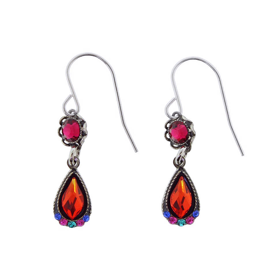 Firefly Jewelry Contessa Double Drop Earrings Multi Color