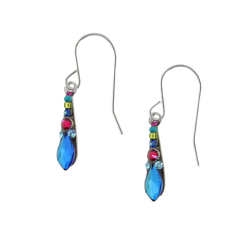 Firefly Jewelry Gazelle Earrings Small Drops in Blue