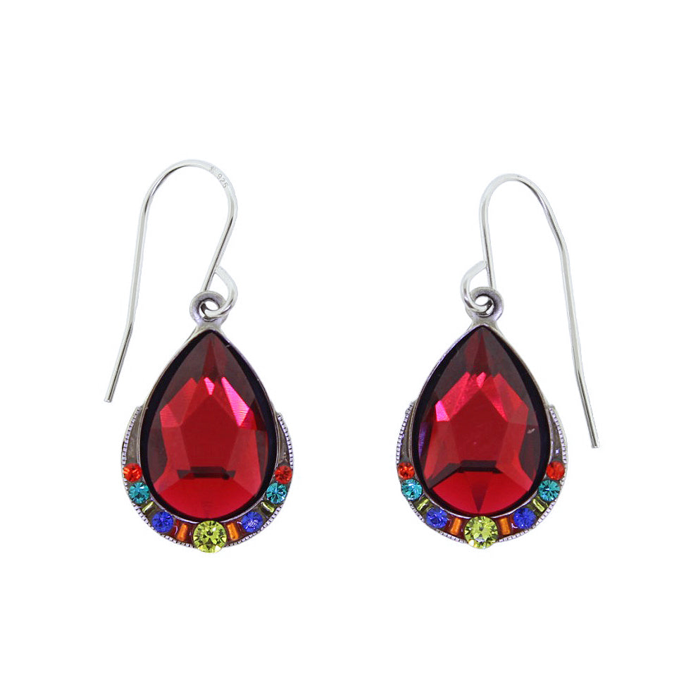 Firefly Jewelry Simple Drop Earrings Scarlet