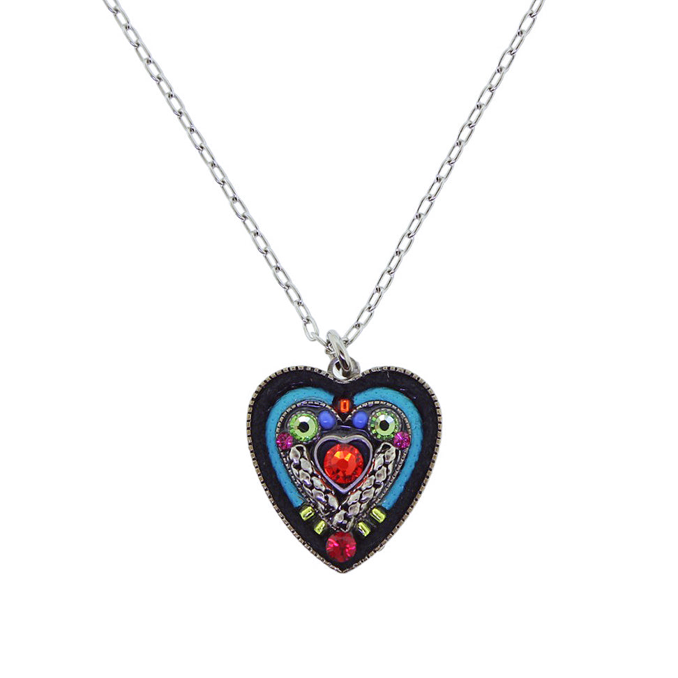 Firefly Jewelry Heart Within A Heart Necklace