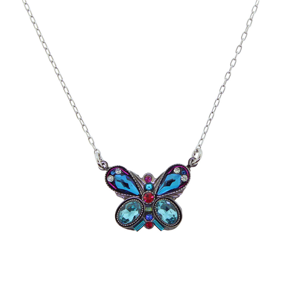 Firefly Jewelry Butterfly Fancy Necklace Blue