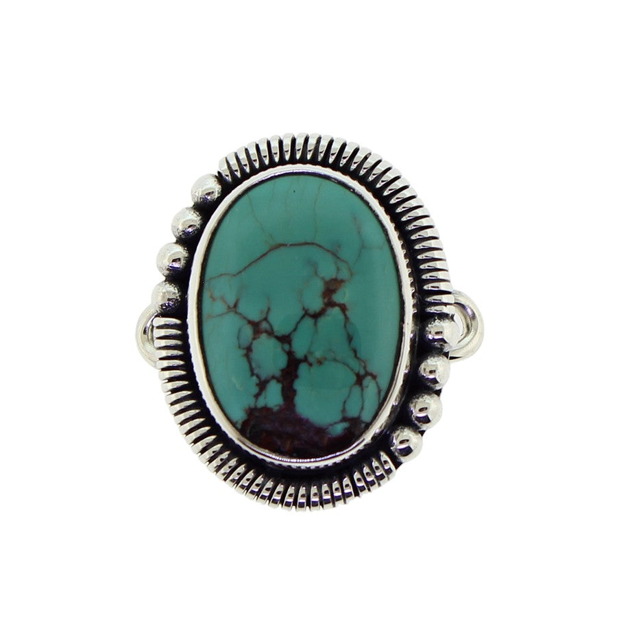 Tabra Turquoise Coil Bezel Charm 26Y