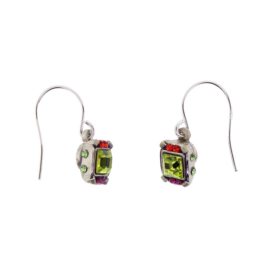 Firefly Jewelry Dulce Micro Square Earrings Citrus Green