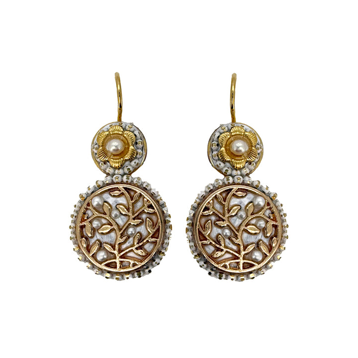 Michal Golan Luster & Light Double Circle Earrings