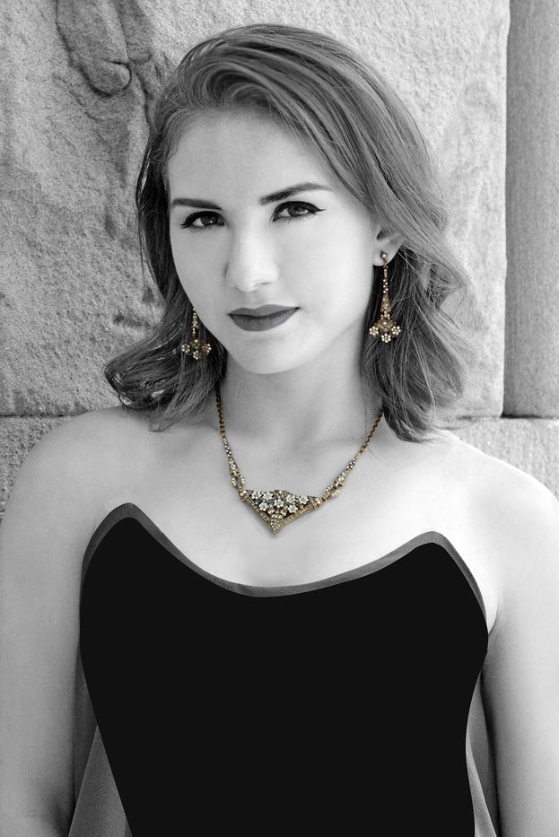 Sweet Romance Art Deco Fringe Triangle Gatsby Necklace