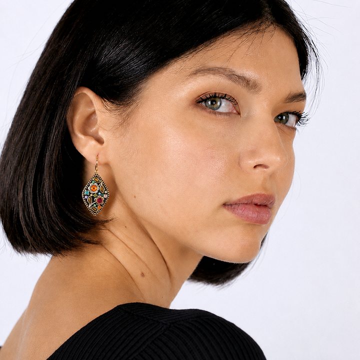 Michal Golan Midnight Garden Small Diamond Earrings