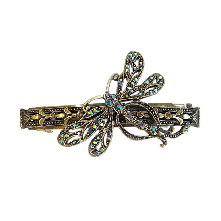 Sweet Romance Dragonfly Art Deco Barrete