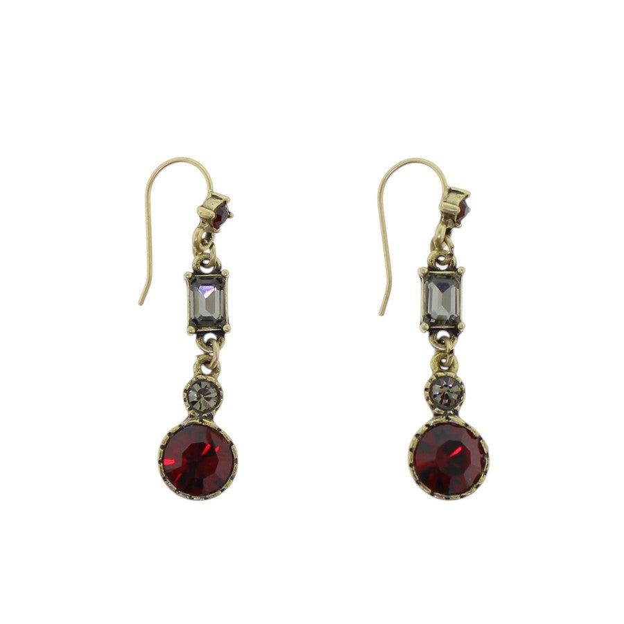 Sweet Romance Demi Juliette Earrings Garnet