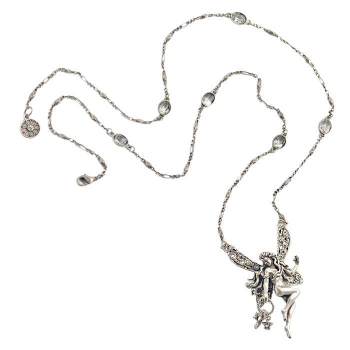 Sweet Romance Silver Desiree Fairy Necklace