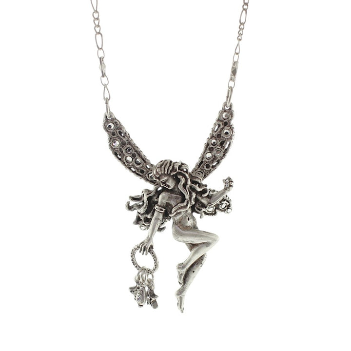 Sweet Romance Silver Desiree Fairy Necklace