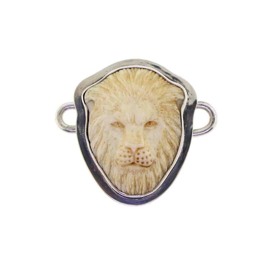Tabra Bone Lion Charm